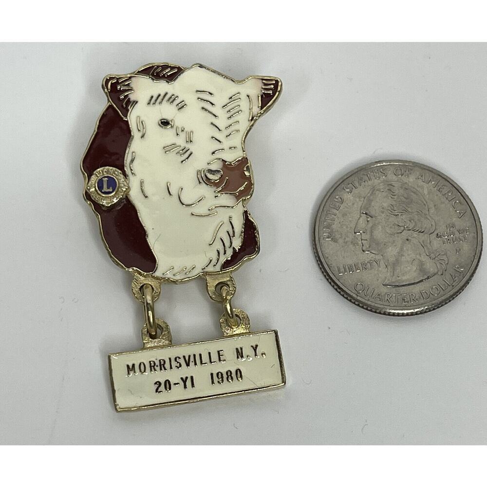 1980 Lions Club Lapel Pin Morrisville NY 20-YI